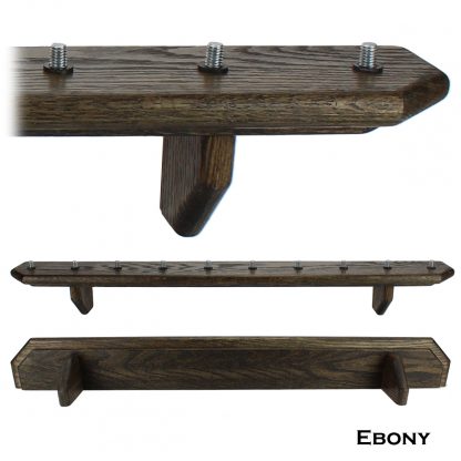 Tap Handle Display Shelf - 10 Place Solid Oak - Display Shack
