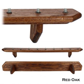 Tap Handle Display Shelf - 10 Place Solid Oak - Display Shack