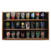 Pint Beer Glass Display Shelf – 24 place – Solid Oak