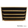 Shot Glass / Shooter Display Shelf – 60 place - Natural Finish