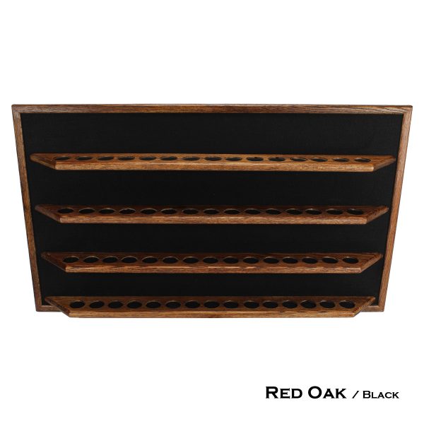 Shot Glass / Shooter Display Shelf – 60 place - Red Oak Finish