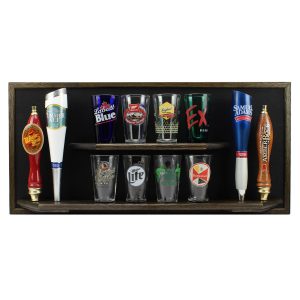 Beer Tap Handle & Pint Glass Combination Display - Full Display