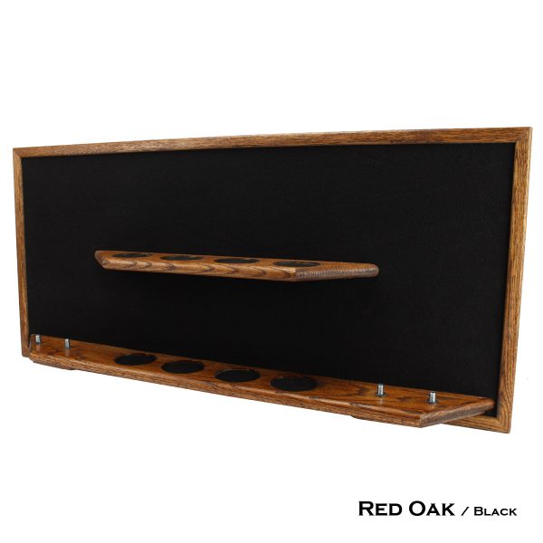 Beer Tap Handle & Pint Glass Combination Display Shelf- Red Oak Finish