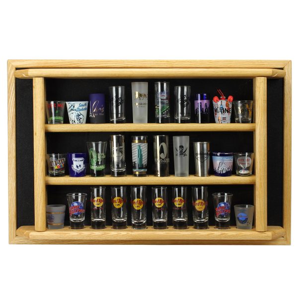Shot Glass Display / Shooter Case - 30 Place with Door