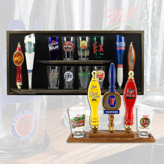 Beer Tap Handle & Pint Glass - Combination Displays - Display Shack