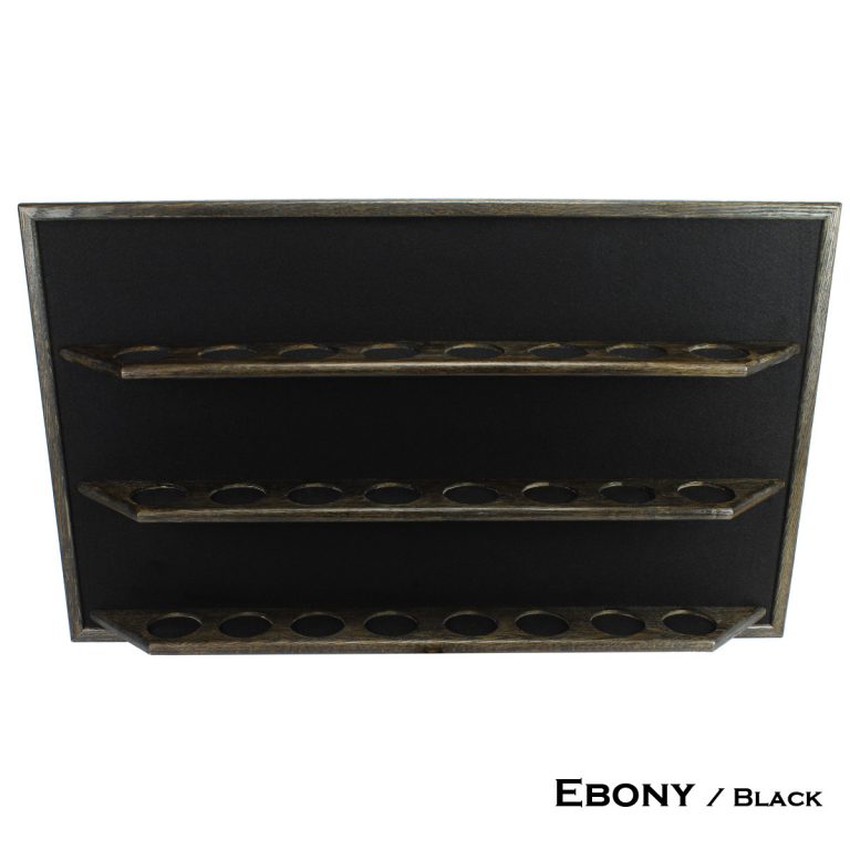 Pint Glass Display Shelf 24 placement holes Solid Oak Display Shack