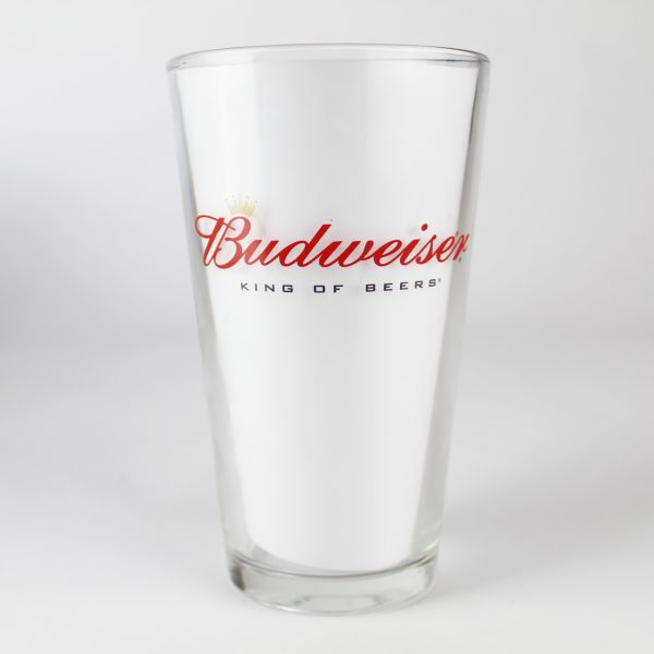 Beer Pint Glass - Minnesota Twins TC Logo - Budweiser