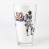 beer pint glass Beer Pint Glass - Miller Lite NFL MN Vikings 50 Years Of Greatness Scott Studwell