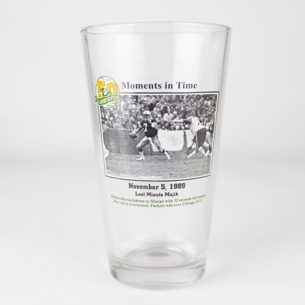 Beer Pint Glass - Green Bay Packers Moments in Time - Last Minute Majik