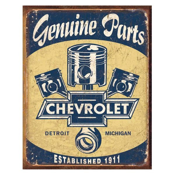Vintage Metal Sign - Chevrolet Genuine Parts