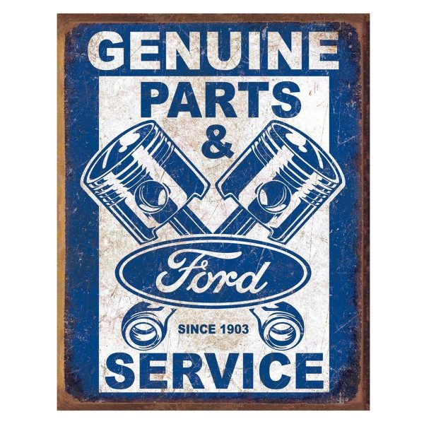 Vintage Metal Sign - Ford Genuine Parts and Service