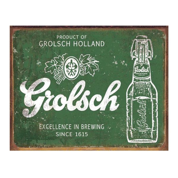 Vintage Metal Sign - Grolsch Excellence in BrewingBrewing
