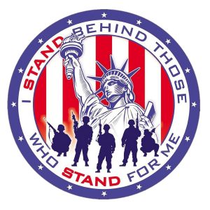Vintage Metal Sign - Stand Behind Those Who Stand for Me