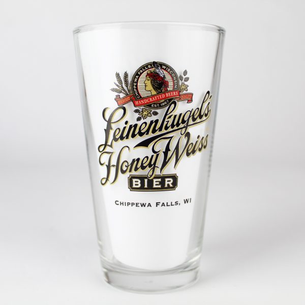 Beer Pint Glass - Leinenkugel's Honey Weiss Bier - Bumble Bug