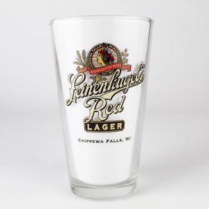 Beer Pint Glass - Leinenkugel's Red Lager - Red Devil - Fishing