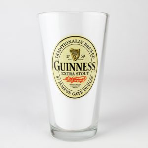 Beer Pint Glass - Guinness Extra Stout - St. James Gate Dublin