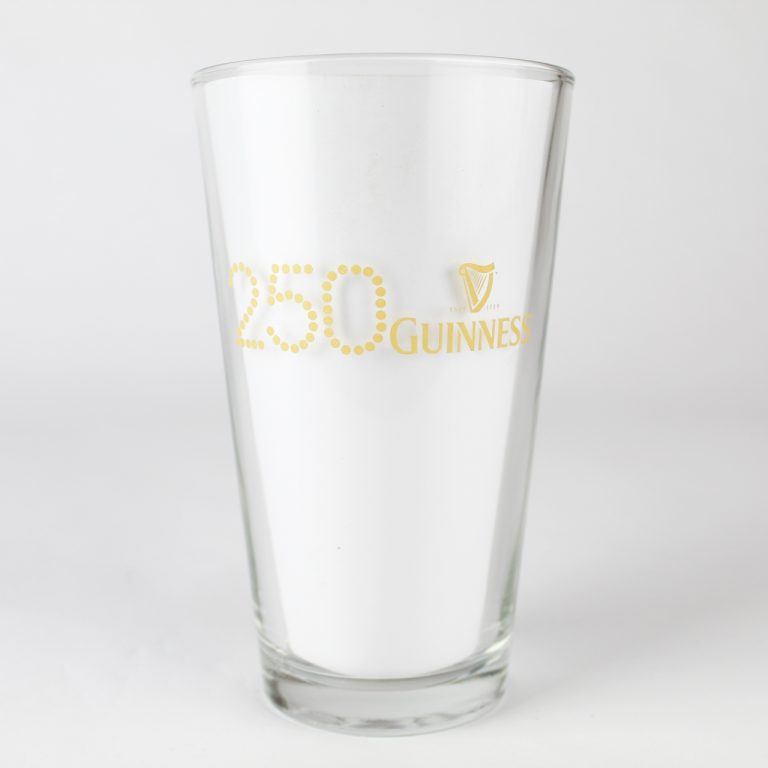 Beer Pint Glass Guinness 250th Anniversary Display Shack