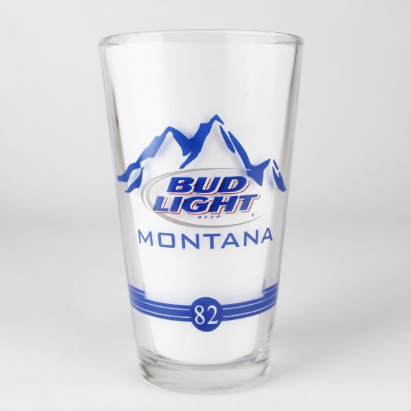 Beer Pint Glass - Bud Light - Montana 82