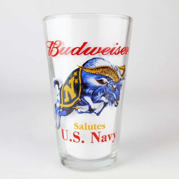 Beer Pint Glass - Budweiser Salutes U.S. Navy