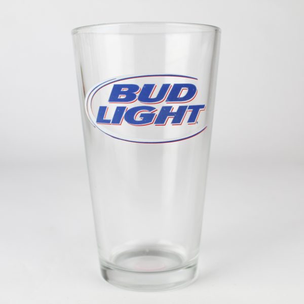 Beer Pint Glass - Bud Light - 1990 - 2009 Logo