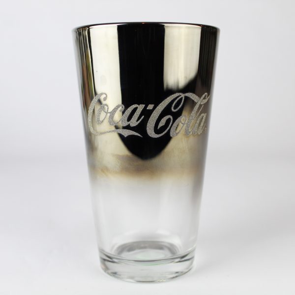 Pint Glass - Silver Fade Mirror Coca-Cola
