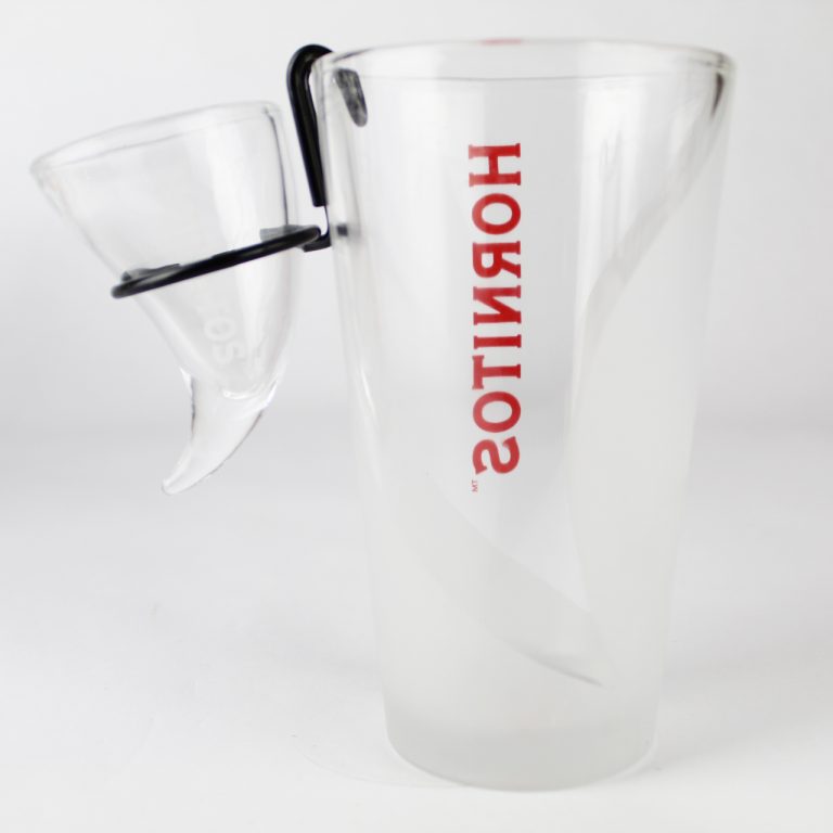 Pint Glass Hornitos Tequila w/ Shot Glass and Hanger Display Shack