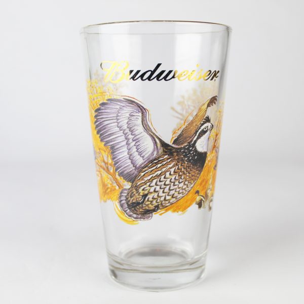 Beer Pint Glass - Budweiser Wildlife Quail Unlimited
