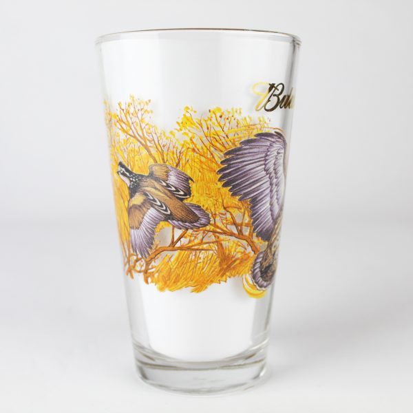 Beer Pint Glass - Budweiser Wildlife Quail Unlimited
