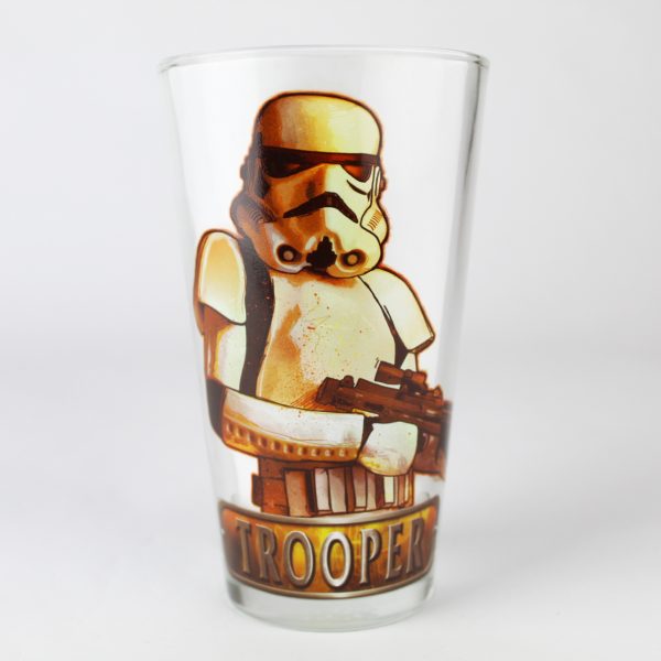 Beer Pint Glass - Star Wars- Boba Fett, Vader, Yoda, Stormtrooper Set of Four