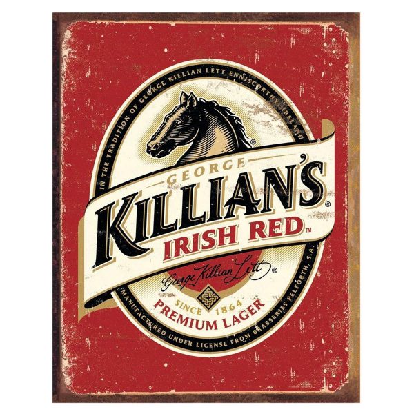 Vintage Metal Sign - Killian's Irish Red