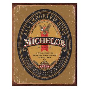 Vintage Metal Sign - Michelob - Anheuser-Busch