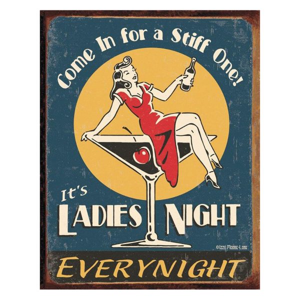 RVintage Metal Sign - It's Ladies Night
