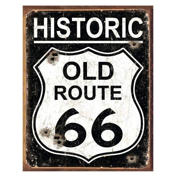 Vintage Metal Sign - Old Route 66