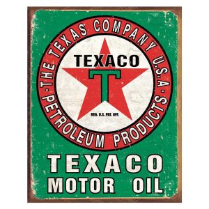 Vintage Metal Sign - Texaco Motor Oil
