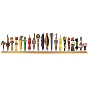 Beer Tap Handle Display Stand - 20 Place Solid Oak