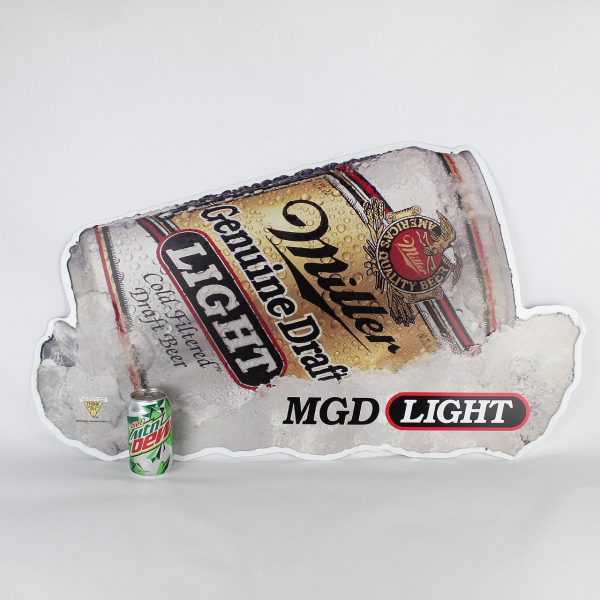 Retro Tin Sign - Large - MGD Miller Genuine Draft Light