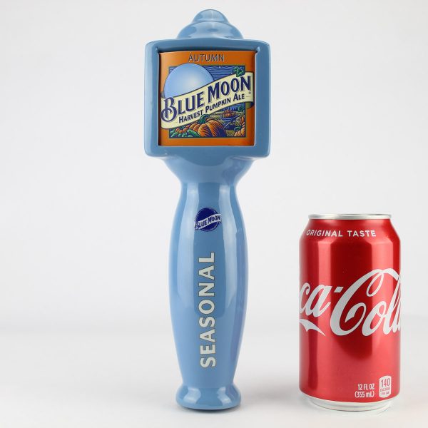 Beer Tap Handle - Blue Moon Seasonal with Inserts - 10" Tall