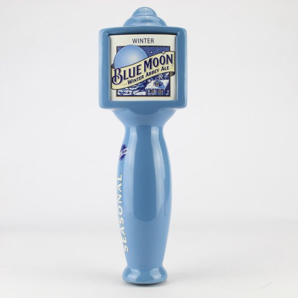 Beer Tap Handle - Blue Moon Seasonal with Inserts - 10" Tall