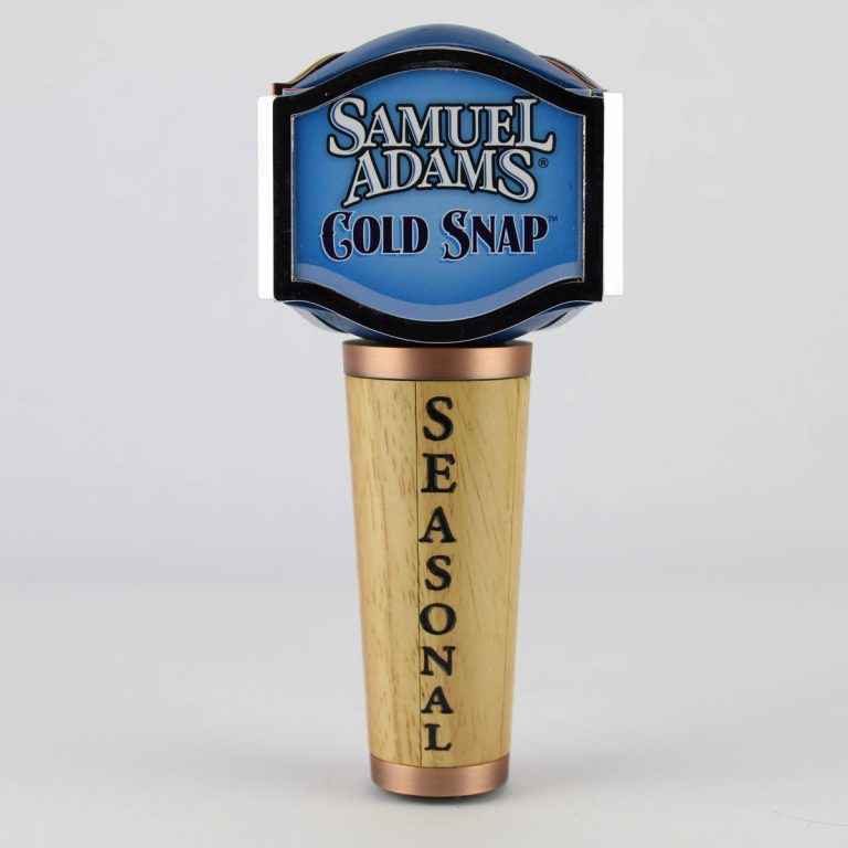 Beer Tap Handle Samuel Adams Seasonal with Inserts 6 1/2" Tall Display Shack
