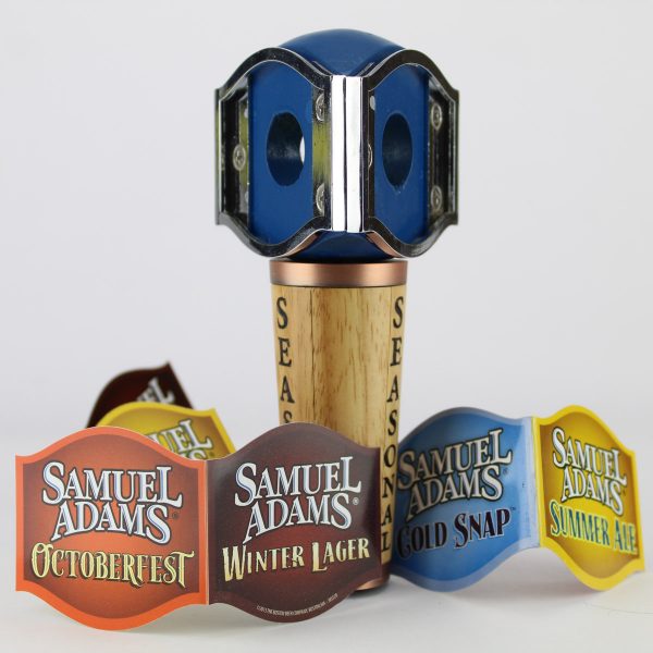 Beer Tap Handle - Samuel Adams Seasonal with Inserts - 6 1/2" Tall