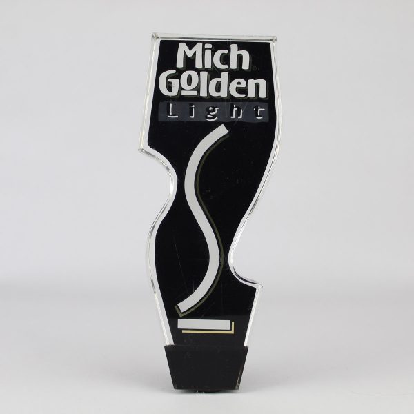 Beer Tap Handle - Mich Golden Light - Michelob - Acrylic - 1990's - 9" Tall