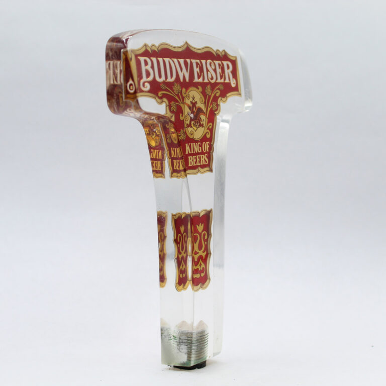 Beer Tap Handle Vintage Budweiser Acrylic
