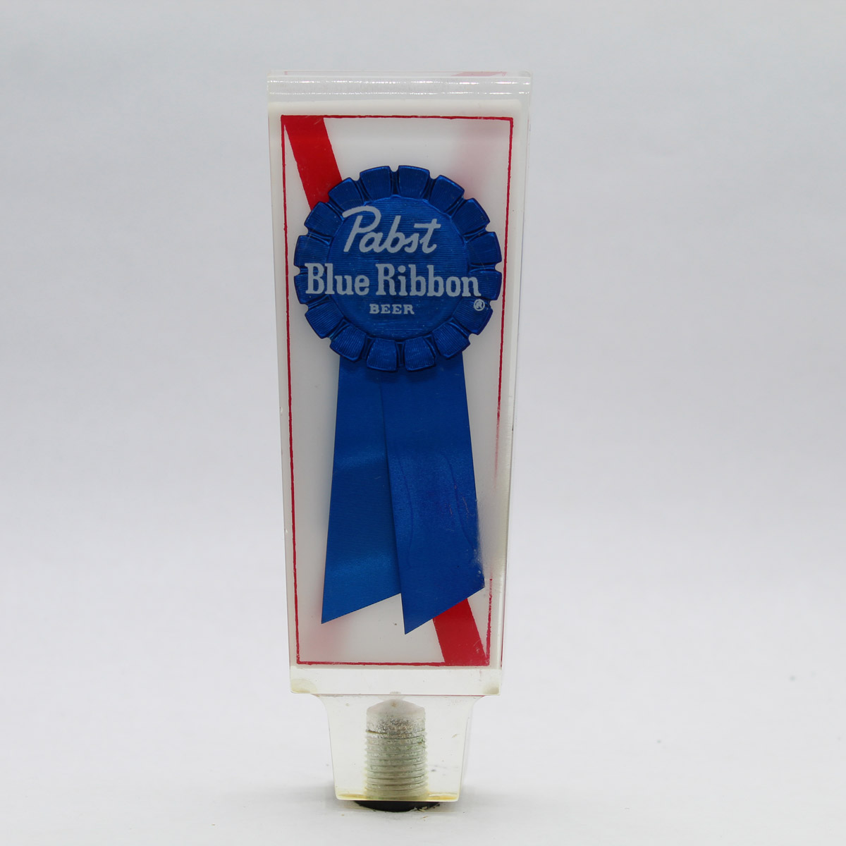 Vintage Pabst Blue Ribbon Light Acrylic Beer Tap Handle NEW 