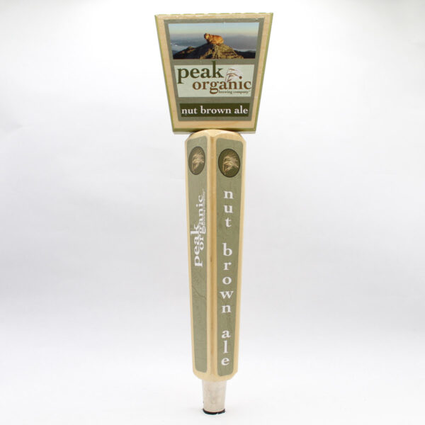 Beer Tap Handle - Peak Organic Nut Brown Ale