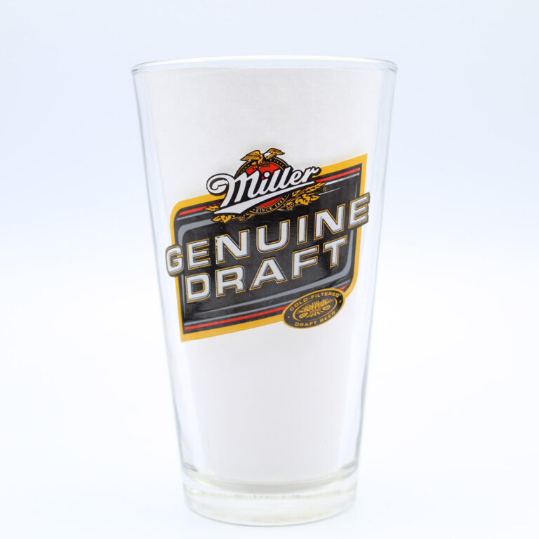 Beer Pint Glass Miller Genuine Draft 7043