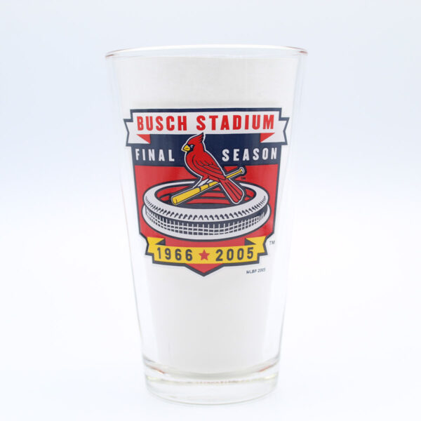 Beer Pint Glass - Busch Stadium Final Season 2005 - Budweiser