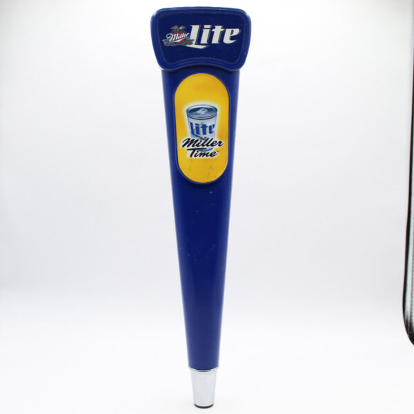 Beer Tap Handle - Lite Miller Time w/Clock - 1990's Logo - 12 1/2" Tall