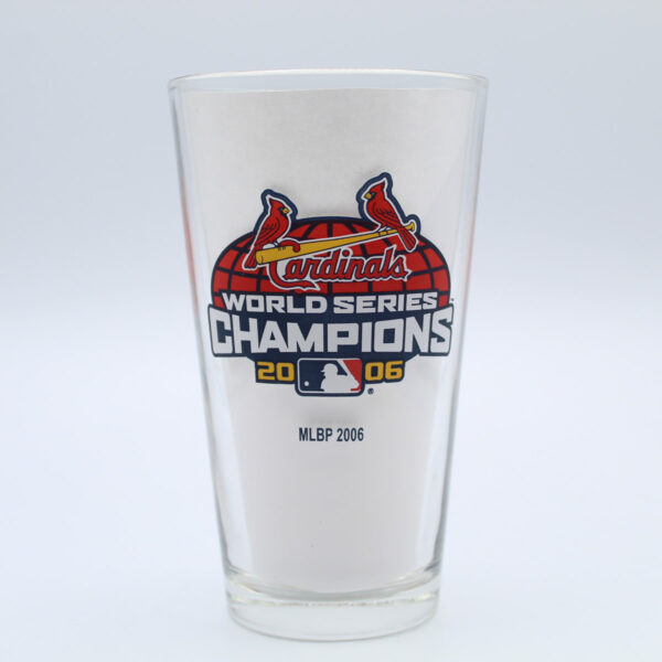Beer Pint Glass - Cardinals World Series Champions 2006 - Budweiser