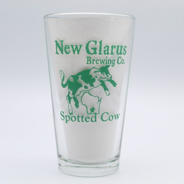 Beer Pint Glass - New Glarus Brewing Co - Spotted Cow