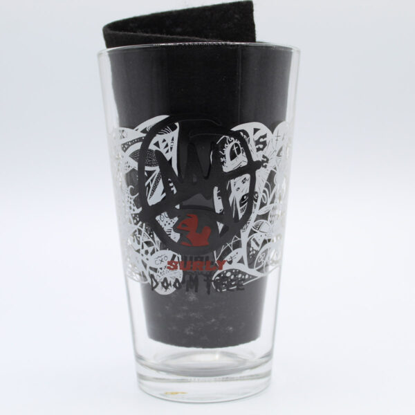 Beer Pint Glass - Surly Brewing Co - Doom Tree